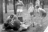 Gruppen-Campingausflug zum Schervenssee Fr&uuml;hsommer 1965