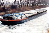 MS-Eberswalde auf Talfahrt auf der Elbe