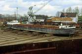 MS Wolfram auf der Werft in Duisburg