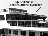 Steuerhaus mit Identifikationsmerkmal