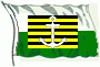 Reedereiflagge der Dresdner Fahrgastschiffahrt (als Treuhandbetrieb)