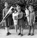 Einschulung Eva Schäfer 1957