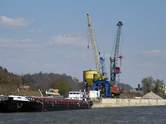 MS-Mühlberg im Hafen von Passau-Racklau