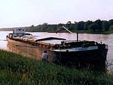 auf der Elbe bei Aken nach 1990